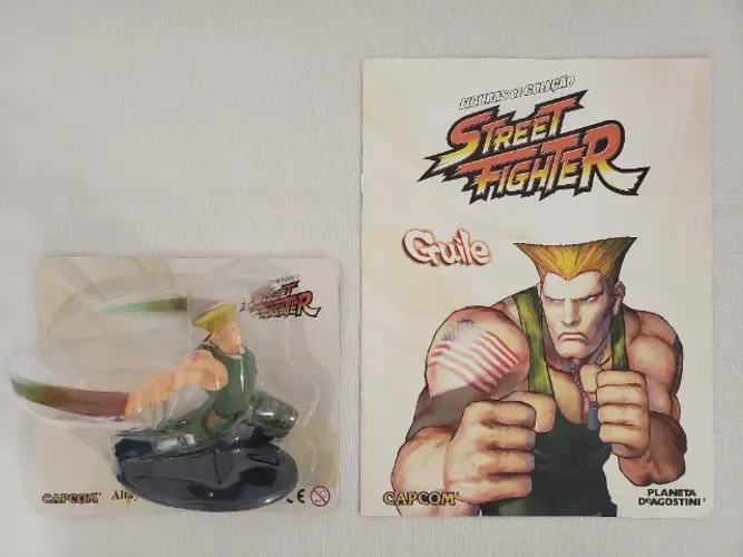 Personagem GUILE coleção Street Fighter Deagostini - Lacrado + Fascículo