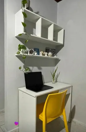 Mesa+nicho+pratileira em mdf