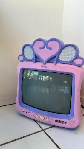 TV Disney Infantil Rosa 14? Original - Retrô e Colecionável