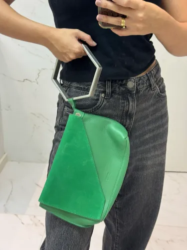 Bolsa Couro Arezzo Verde