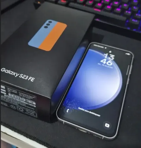Celular smartphone Samsung S23 FE novissimo na caixa