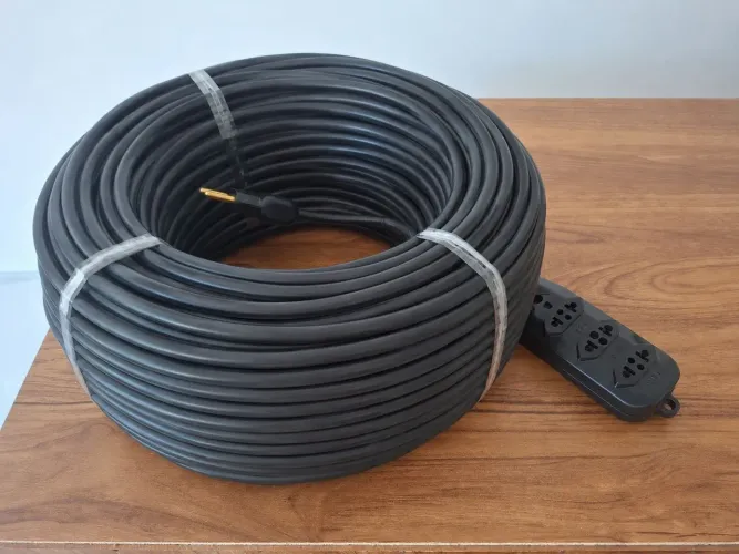 EXTENSÃO ELÉTRICA CABO PP 2x2,5 mm² COM 3 TOMADAS