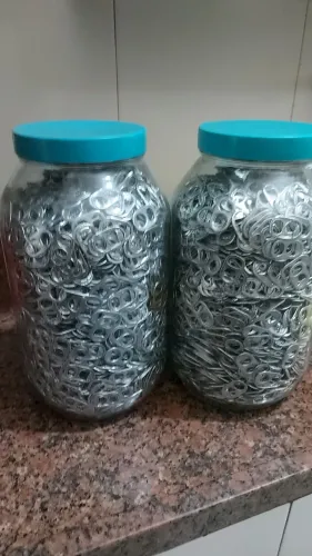 3 Vidros de 3L com PINGENTES de Lacres de Latinhas