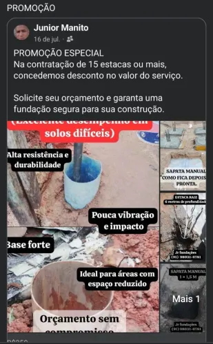 Estaca raiz Deus proverá