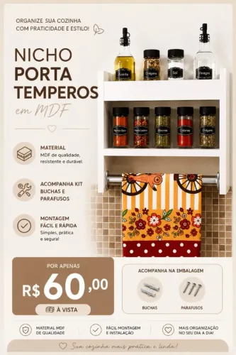Nicho porta temperos