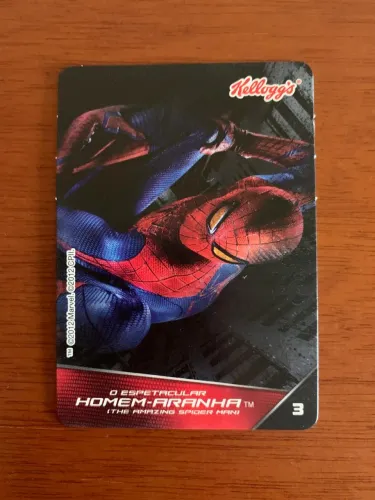1 card Homem aranha kelloggs
