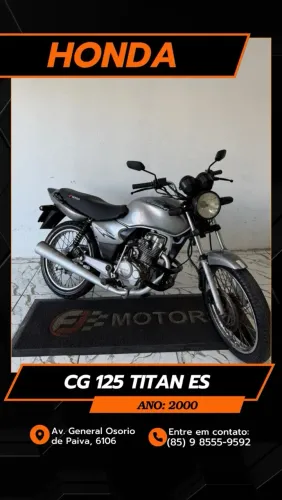 Honda CG 125 Titan-es ano 2000, aceitamos cartões 