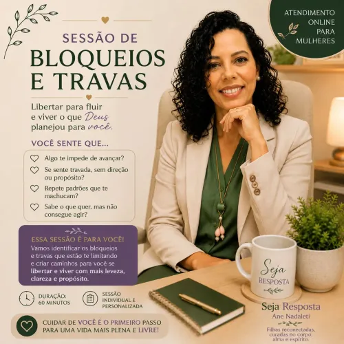 Terapia- SESSÃO ÚNICA - INDENTIFICAÇÃO DE BLOQUEIOS E TRAVAS