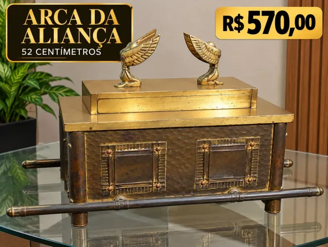 Arca da aliança de metal 52cm