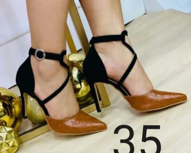 Salto feminino super confortável, aceito cartão de crédito