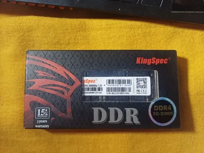 Memória RAM 16GB DDR4 2666 MHz Notebook Kingspec - Testada