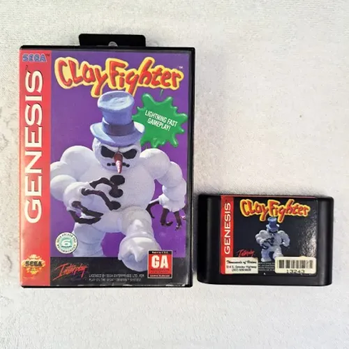 Clay Fighter Original com caixa Mega Drive - Sega