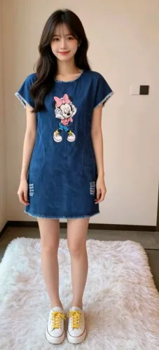 Vestido Juvenil Estampa Minnie G4 Jeans tamanho G