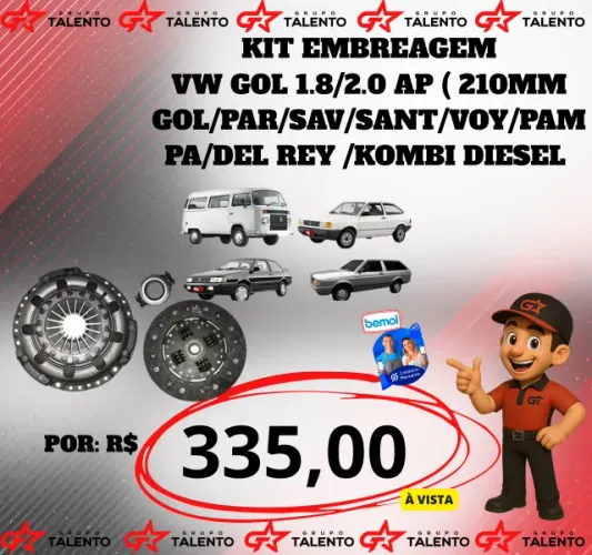 KIT EMBREAGEM VW