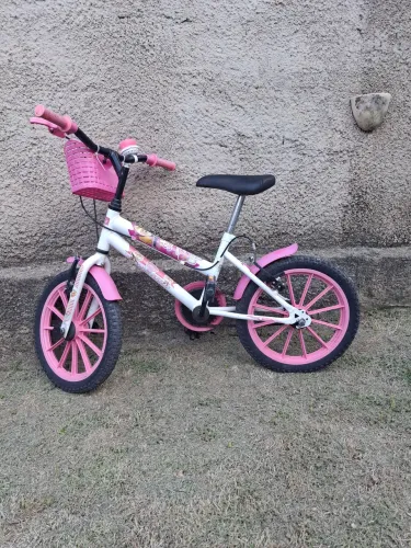 Bicicleta infantil  rosa aro 16 