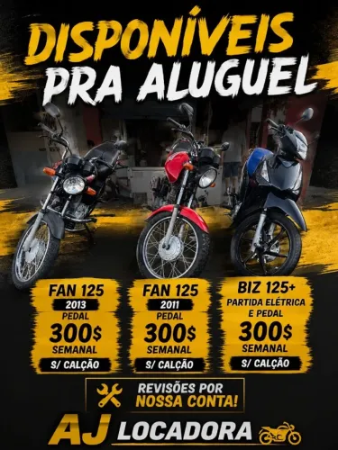 Aluguéis de moto
