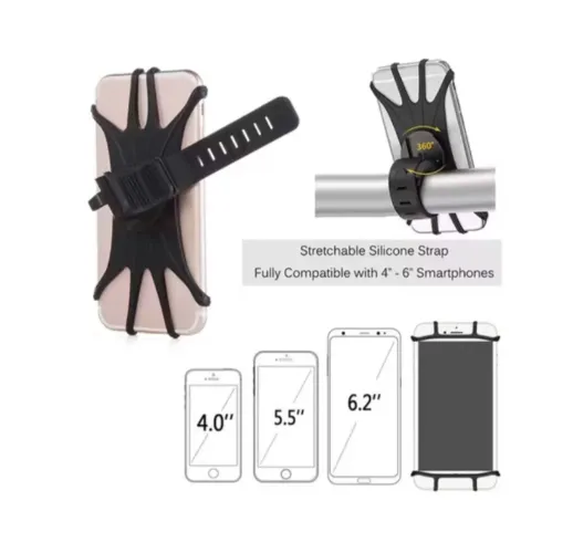 Suporte para celular bike e moto silicone