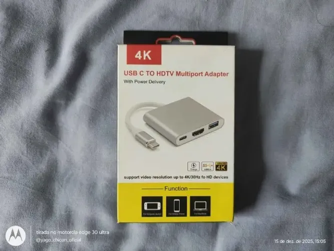 adaptador tipo c 3 em 1