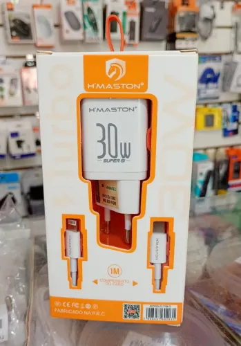 Carregador Turbo Tipo C Para Lightning 30W 1m - Novo
