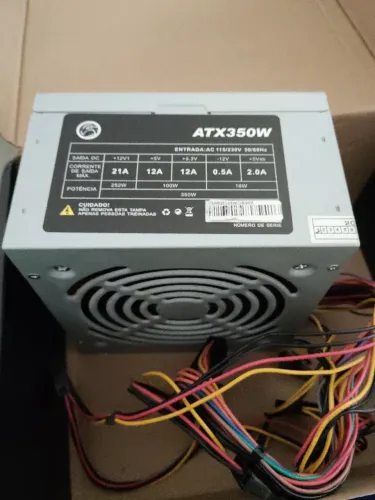 Fonte de Alimentação ATX 350W Bivolt para PC