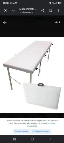 Maca estética dobrável
