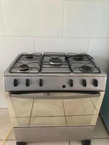 Fogão Atlas 6 Bocas Inox com Forno Grande - Funcionando