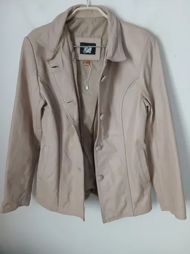 JAQUETA DE COURO ARGENTINO VINTAGE BEG L'ORÉAL PARIS TAMANHO XXL