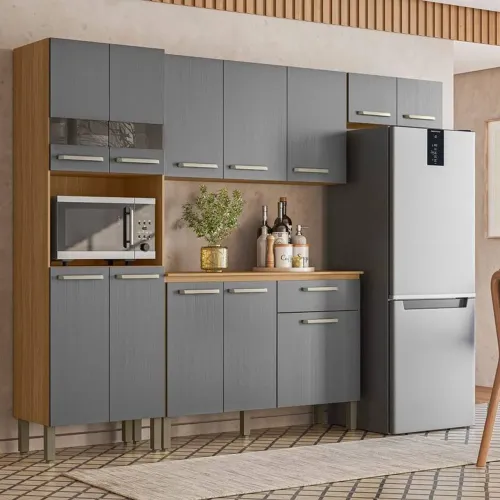 Cozinha Compacta Versalhes 4 peças com Balcão - Entrega Imediata!