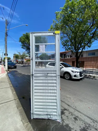 PORTA ALUMÍNIO BRANCO BASCULANTE - OFERTÃO 