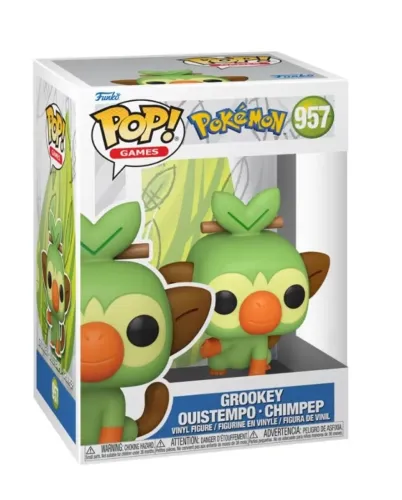 Funko Pop! Games - Pokémon - Grookey 957 (Novo na Caixa)