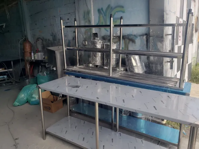 Mesa inox nova 190x60x90