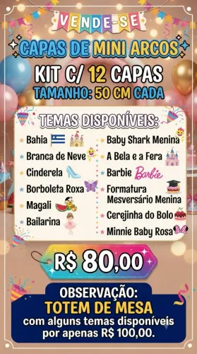 Vende-se mini capas de arco