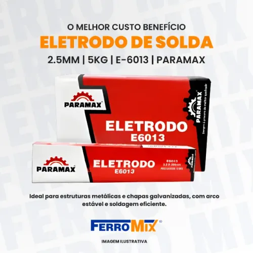 Eletrodo de Solda 2.5mm | 5kg | E-6013 | Paramax - Entrega rápida e Parcelado em até 10x