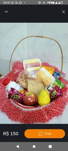 Cesta de café da manhã