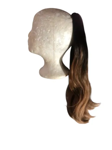 Rabo de cavalo 60 cm cabelo orgânico h lin