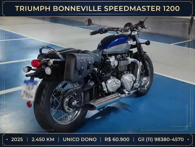 Triumph 1200 cc bonneville 25/25  imperdivel