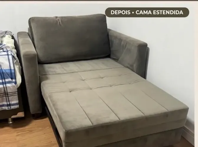 Poltrona 1,00 largura fechado  X 1,80 largura (aberto)