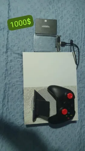 Xbox one s branco, com ssd da sansung de 1tr