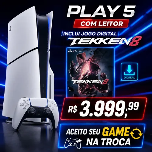 Play 5 com leitor, não vendo pra outro estado