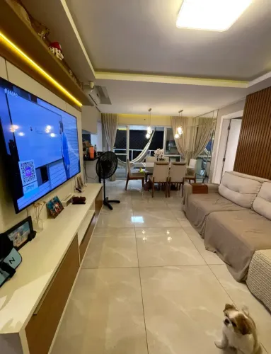 PONTA NEGRA. COND. RESERVA DAS AGUAS. APTO 100% MOBILIADO COM 4 QUARTOS SENDO 2 SUITES E 2