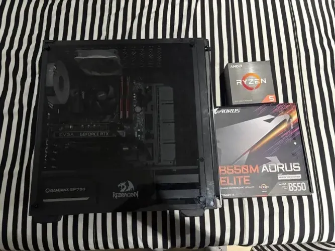 PC Gamer RTX 2060 + Ryzen 5 5500 | Ryzen e Placa mãe na garantia até dezembro