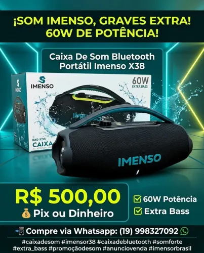 Imenso caixa bluetooth 