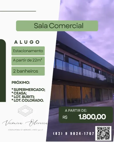 Alugo SALA COMERCIAL perto do CEASA
