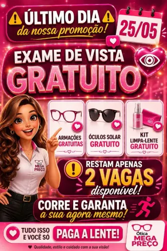 VEM QUE TA MUITO BOM, APENAS ATE SEGUNDA
