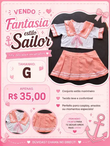Lingerie marinheiro cosplay