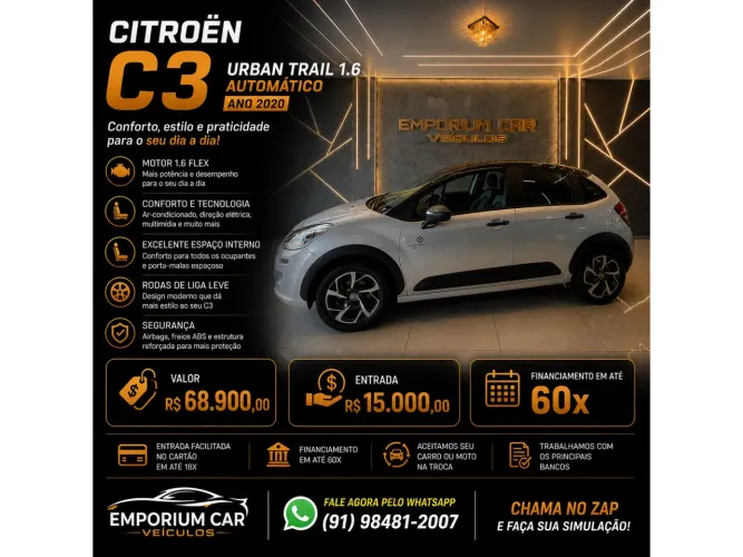Citroen C3 Urban Trail 1.6 Flex 16V 5P Aut. 2020