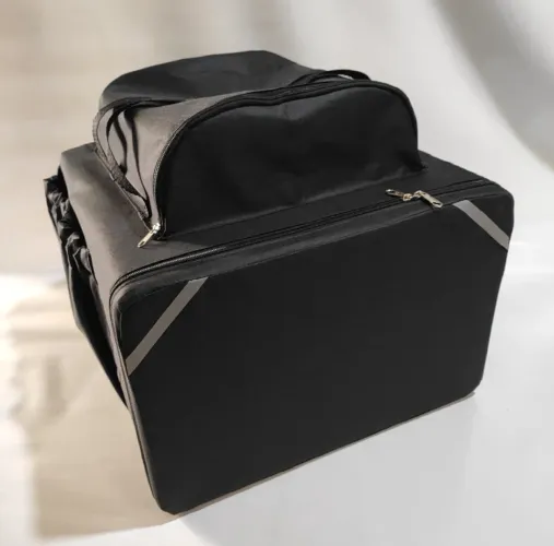 Bag de 44L impermeável com isopor laminado para entregador/motoboy