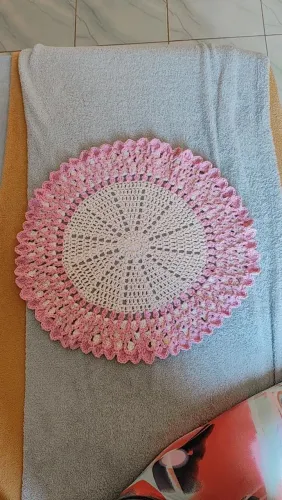 Mesa posta com Fio de Carinho Artesã Cristina Felix