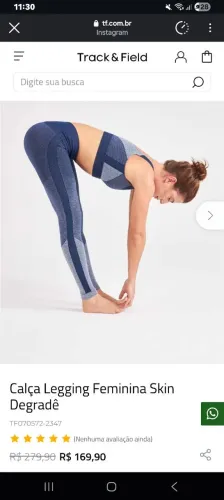 Calça legging Track and field nova na caixa