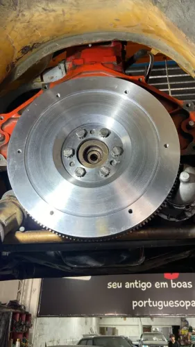 Volante de Motor Omega em Aço com Cremalheira